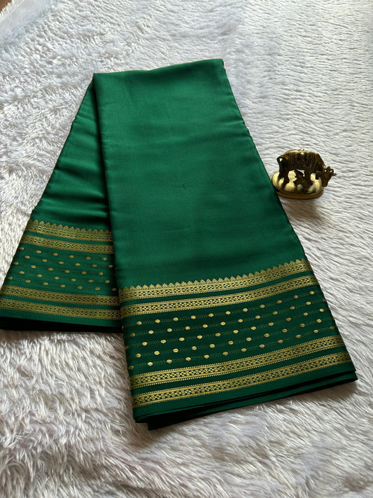 Aradhya : Solid Bottle green