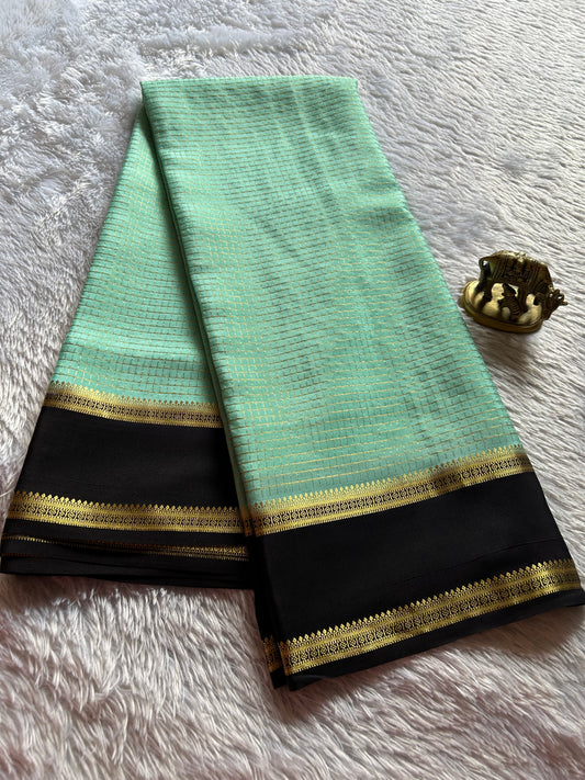 Himani (2D) : Aqua blue-black