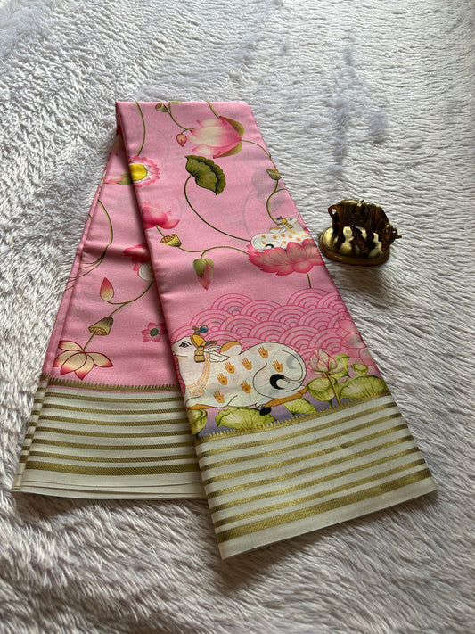Kamala (2D) : Light pink-off white