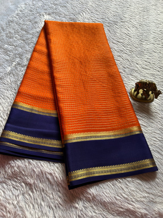 Himani (2D) : Orange-royal blue