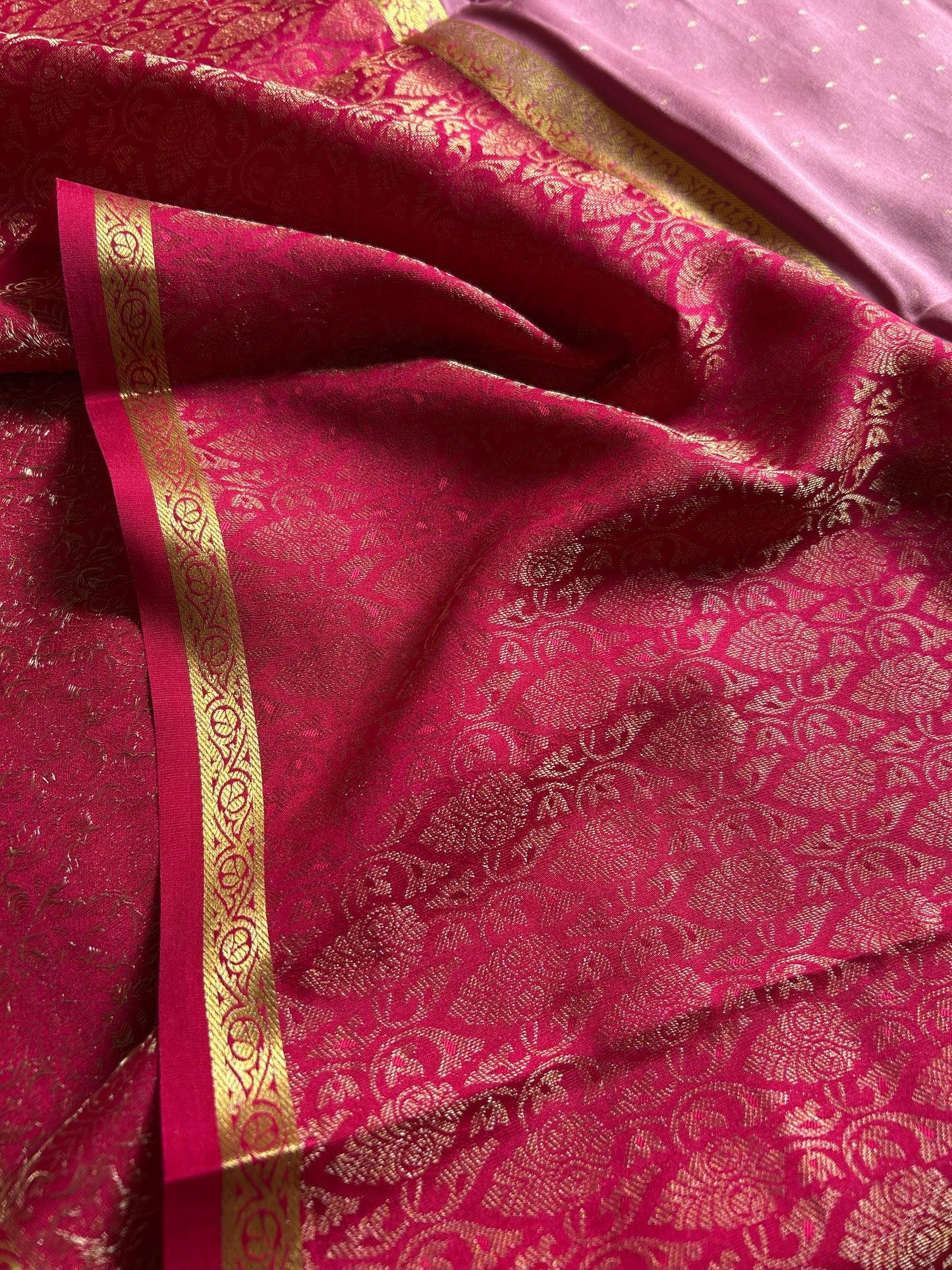 Asha (2D) : Mauve pink-rani pink