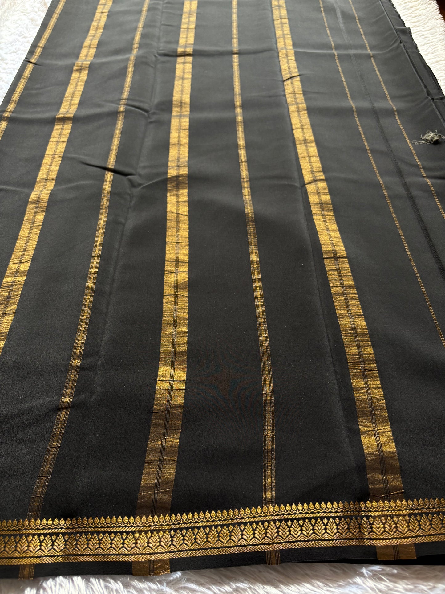 Jyothi : Solid Black – Nalmè Saree Studio