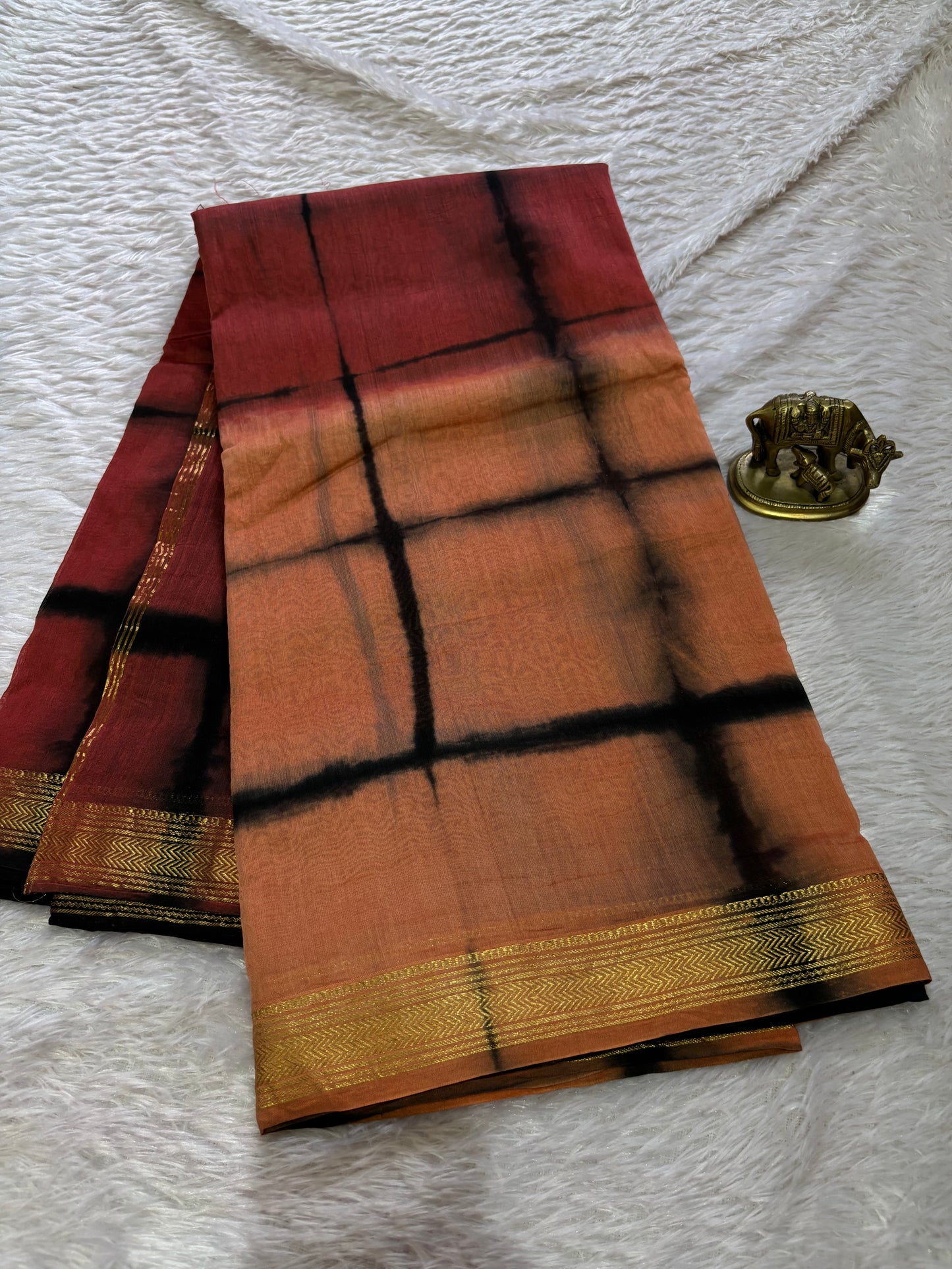 Maheshwari (2D) : Maroon-peach