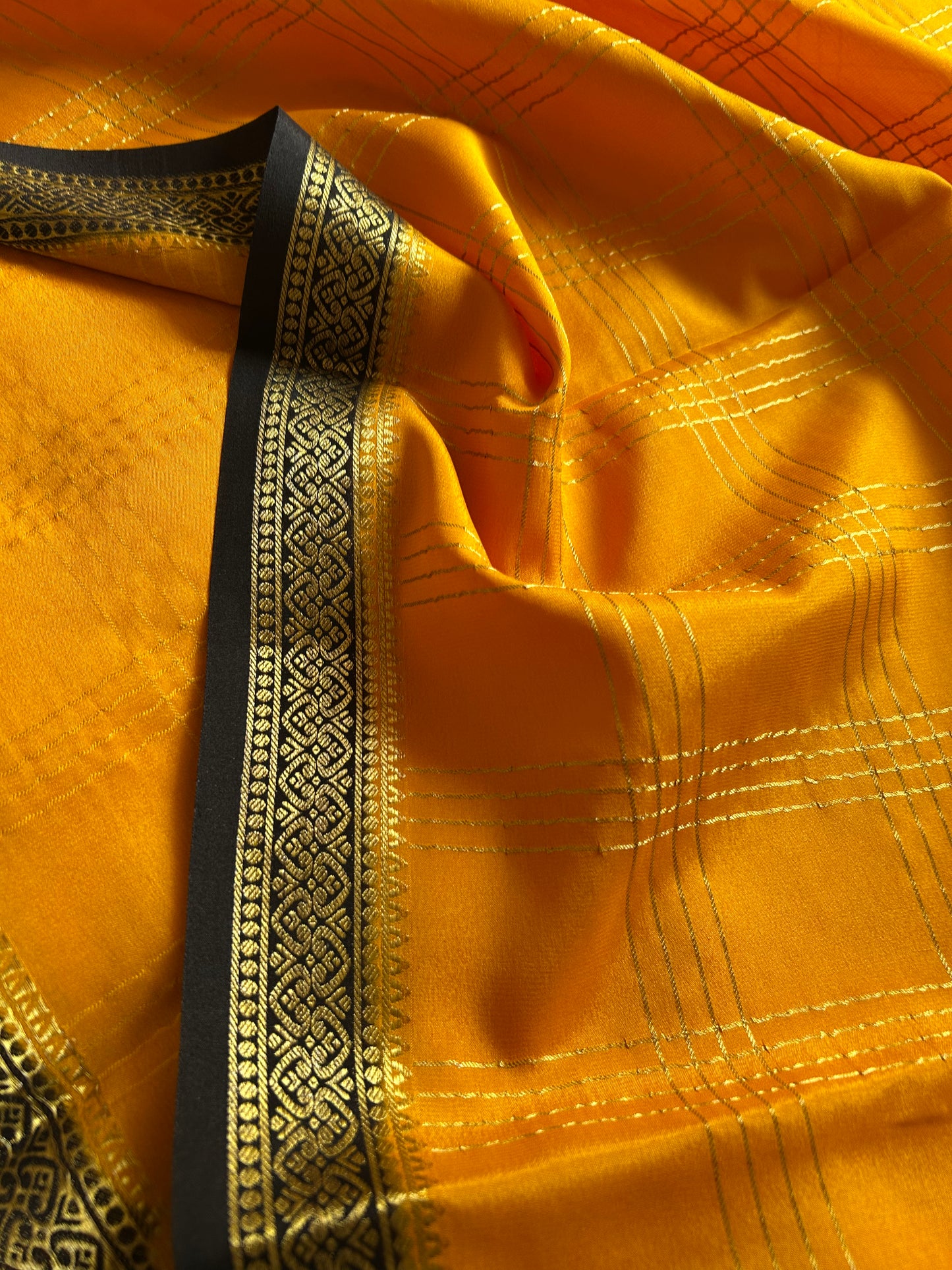 Apeksha (2D) : Golden yellow-black