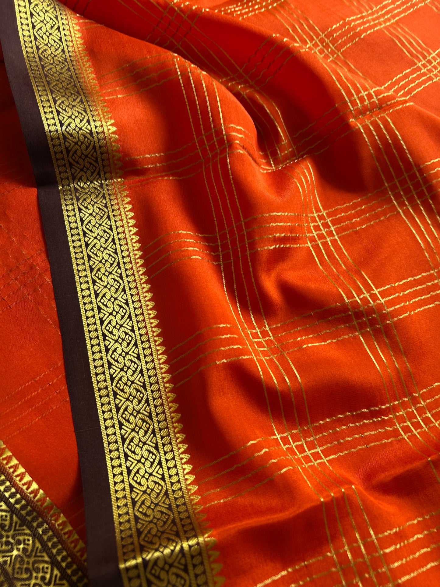 Apeksha (2D) : Orange-chocolate brown