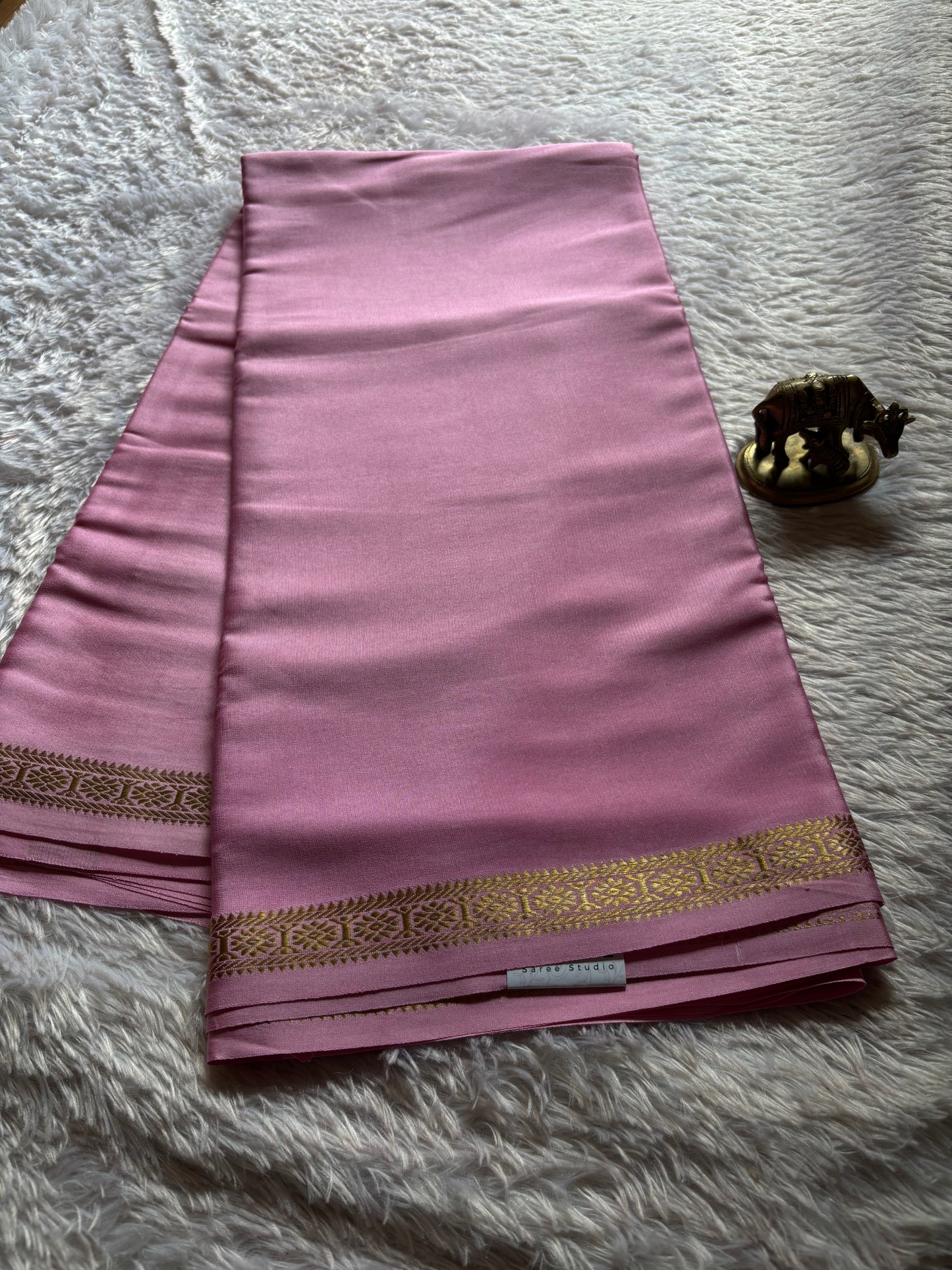 Rudrakshi : Solid Baby pink