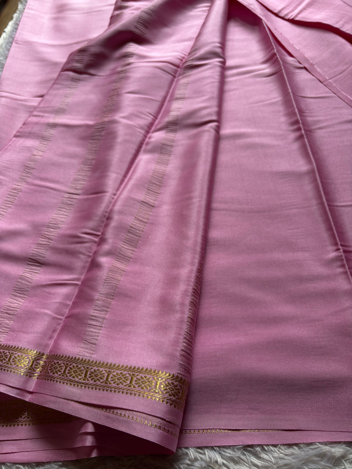 Rudrakshi : Solid Baby pink