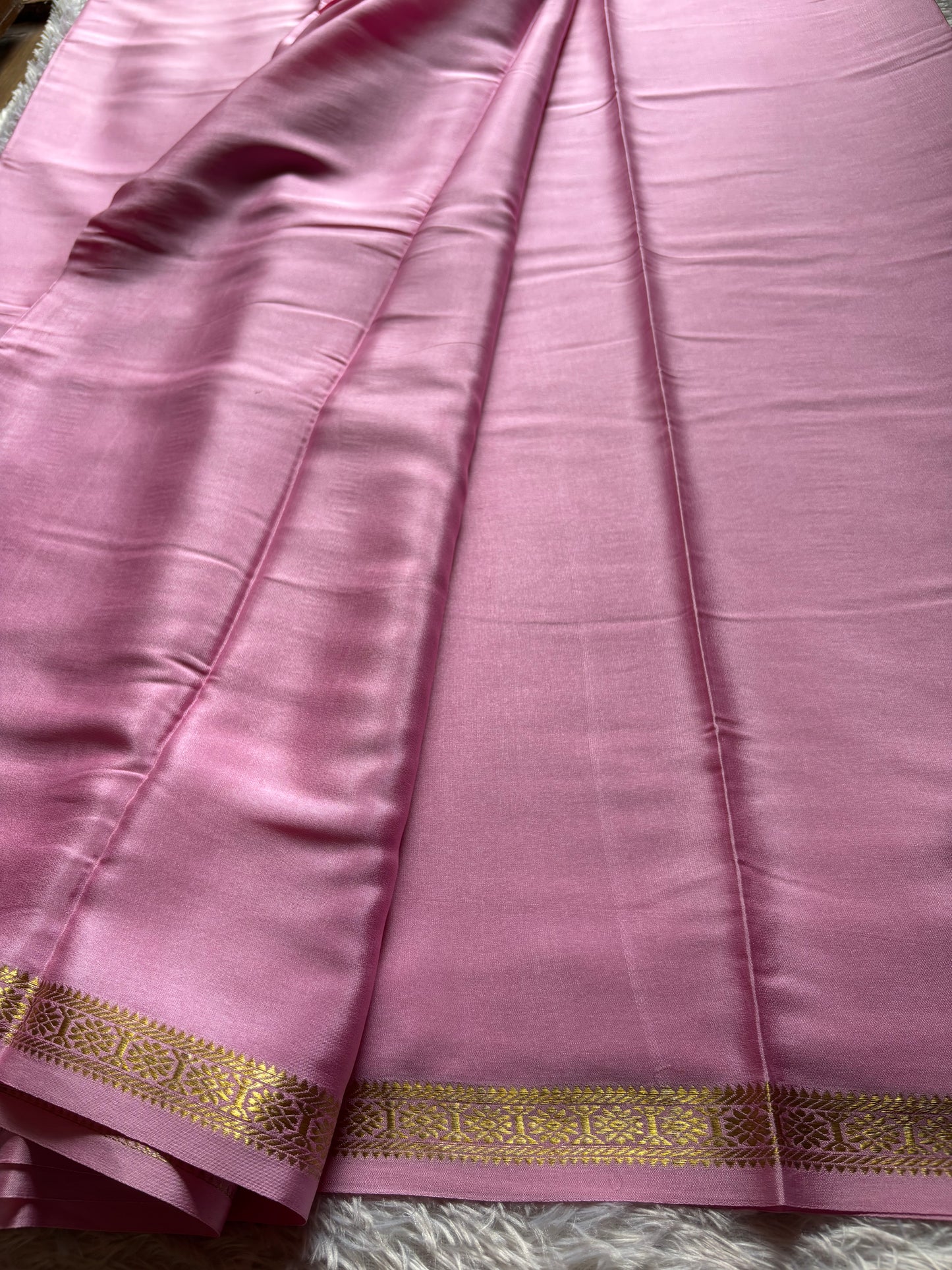 Rudrakshi : Solid Baby pink
