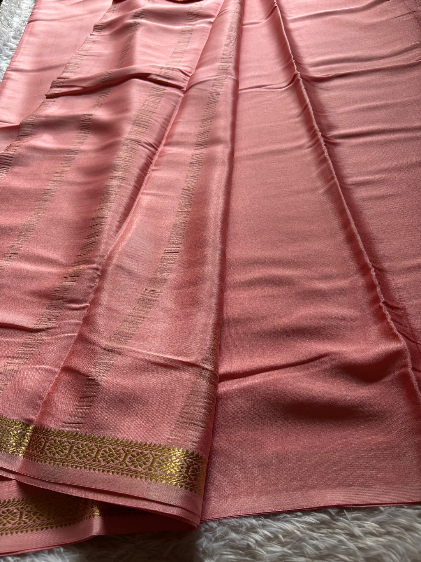 Rudrakshi : Solid Blush pink