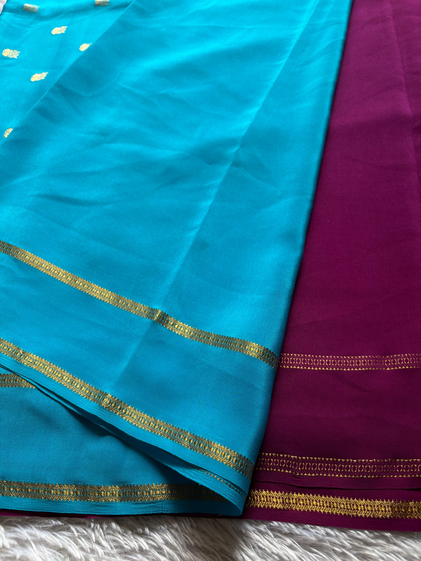 Padmini (2D) : Wine-ananda blue