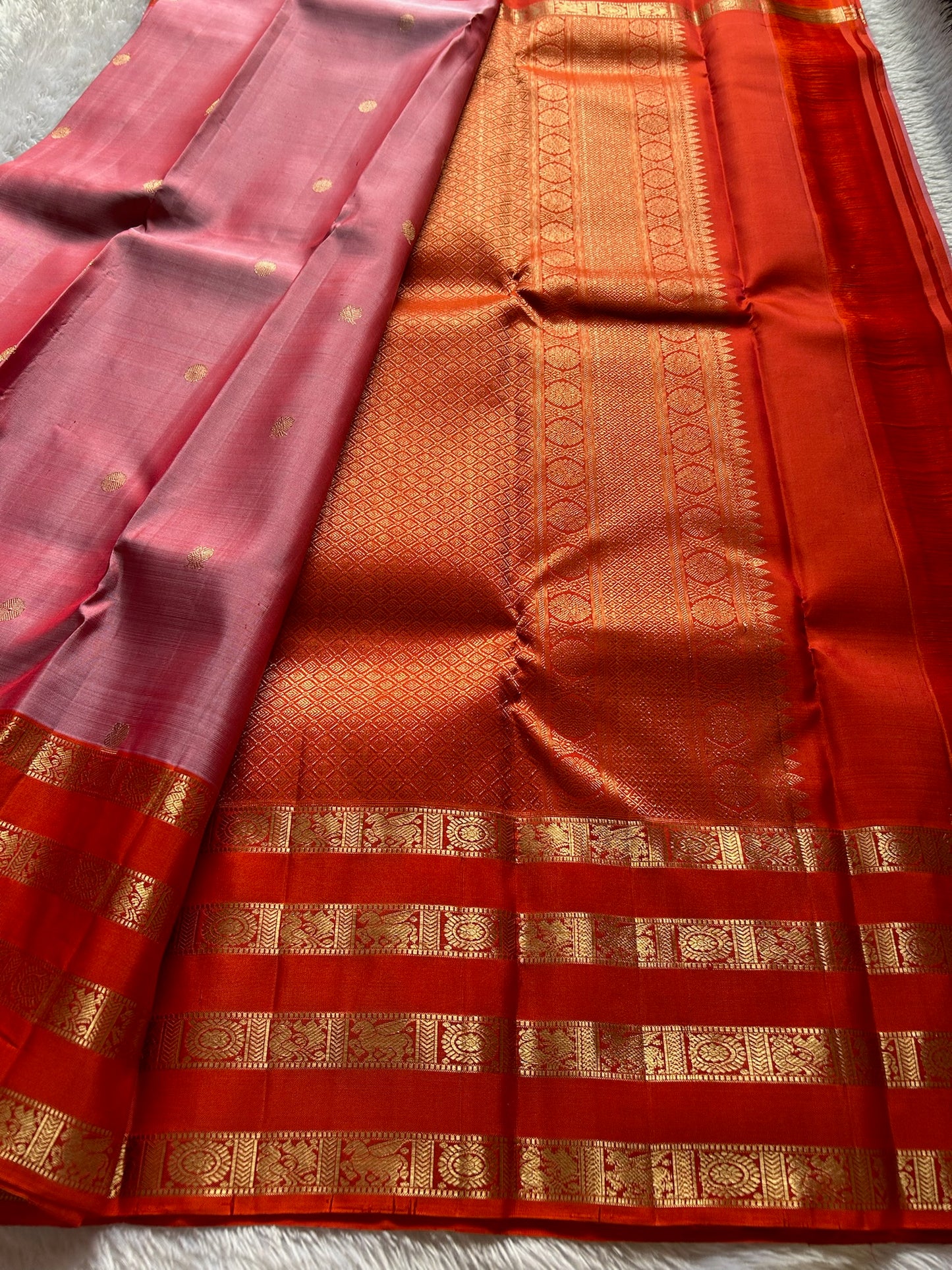 Kankana (2D) : Flamingo pink-dark orange