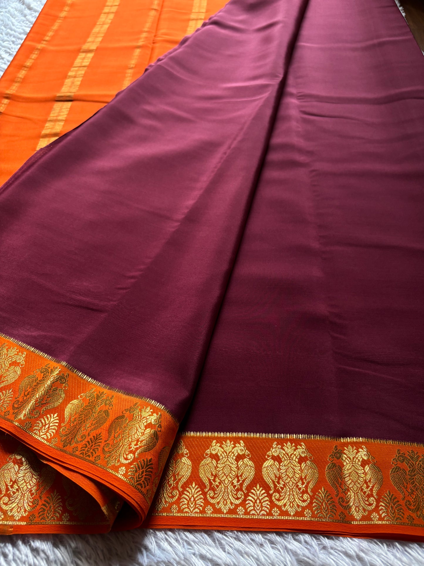 Veera (2D) : Dark maroon-orange