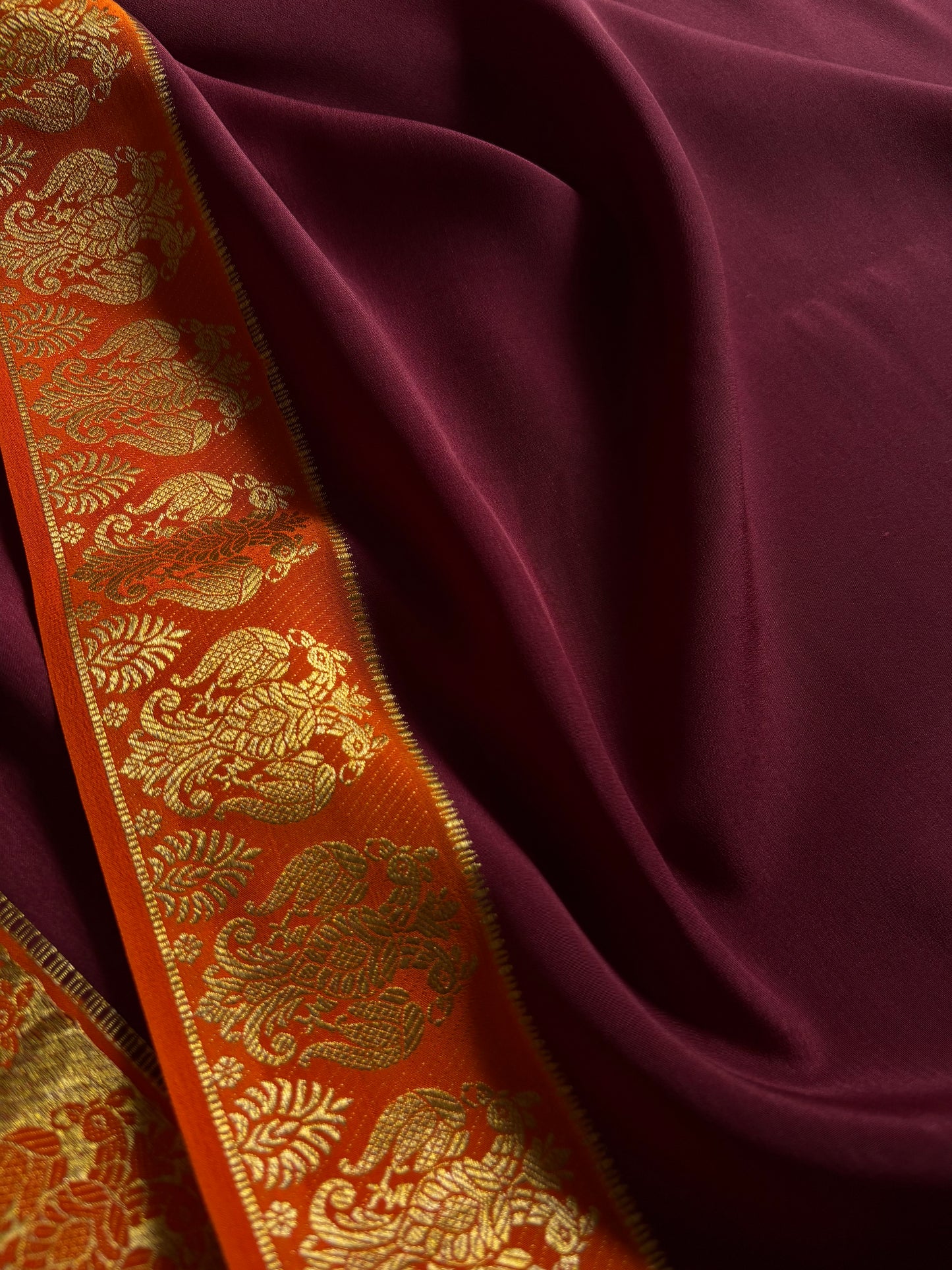 Veera (2D) : Dark maroon-orange