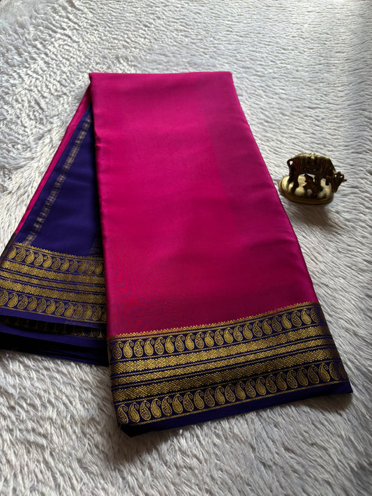 Maithili (2D) : Rani pink-dark blue