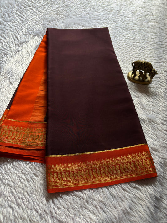 Mayuri (2D) : Chocolate brown-orange