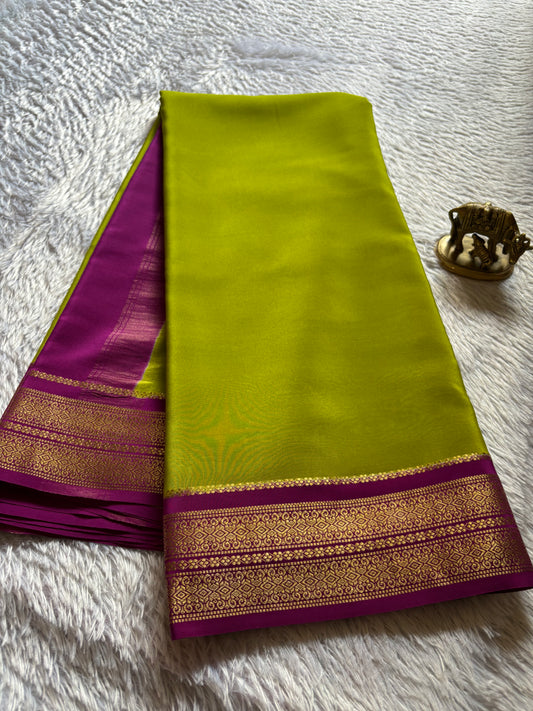 Raagini (2D) : Mehendi green-dark magenta