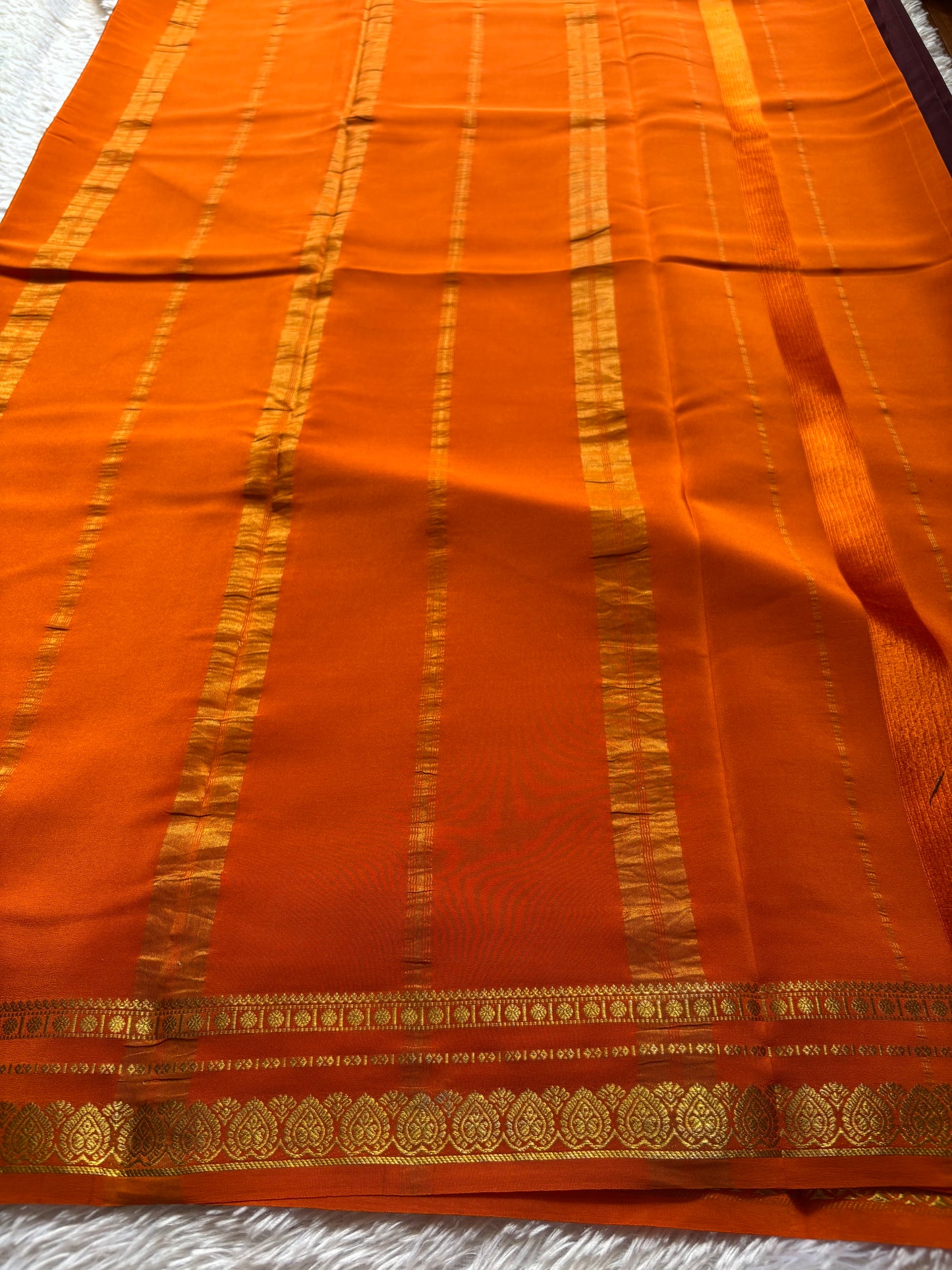 Rohini (2D) : Chocolate brown-orange