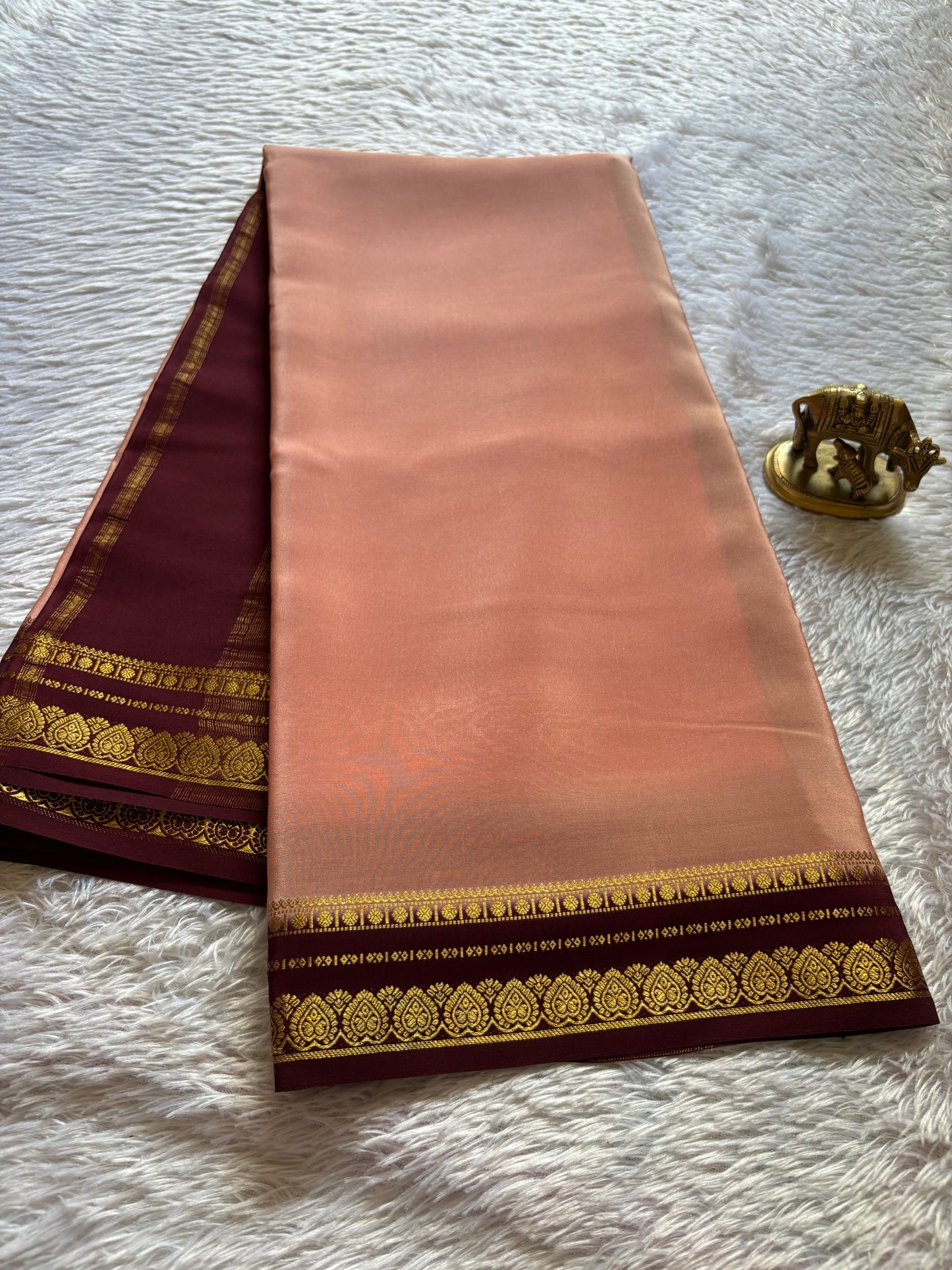 Rohini (2D) : Light peach-chocolate brown