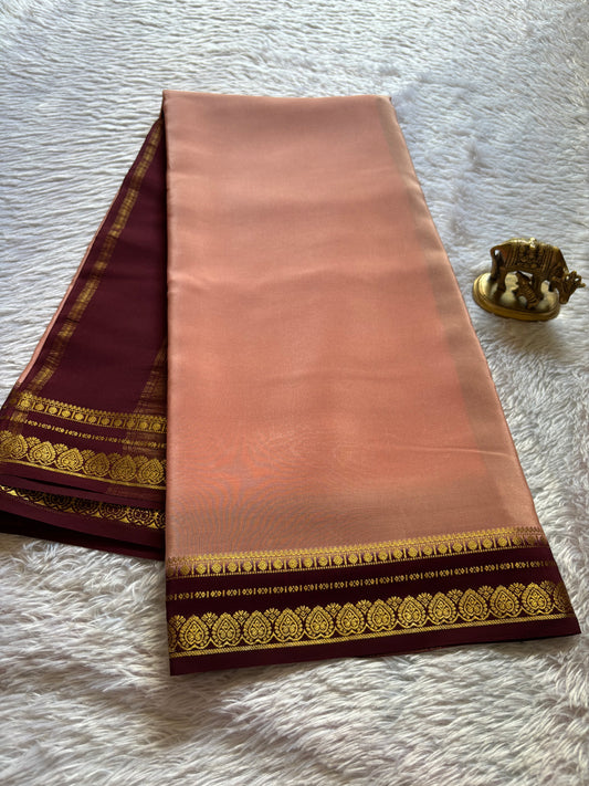 Rohini (2D) : Light peach-chocolate brown