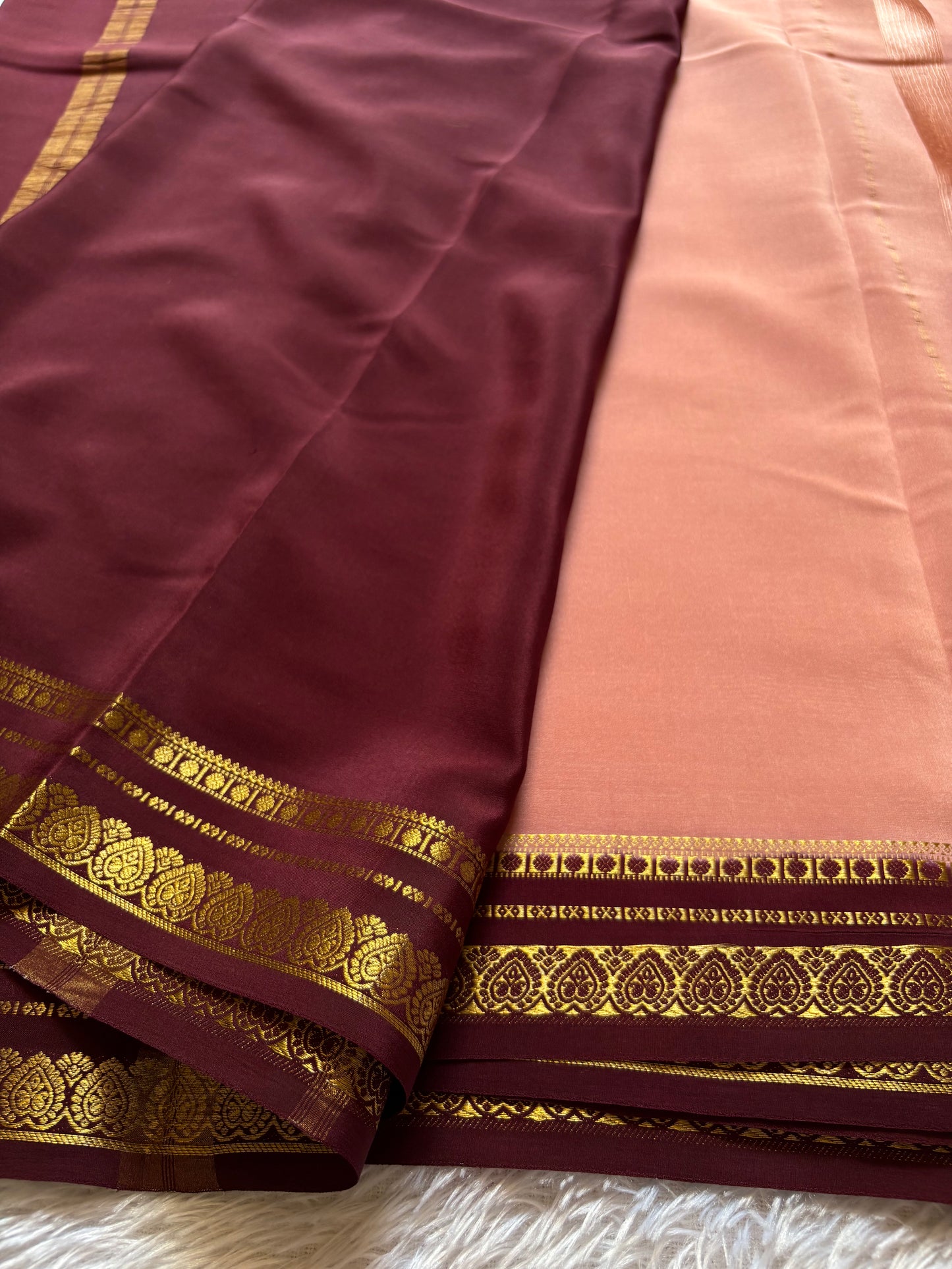Rohini (2D) : Light peach-chocolate brown
