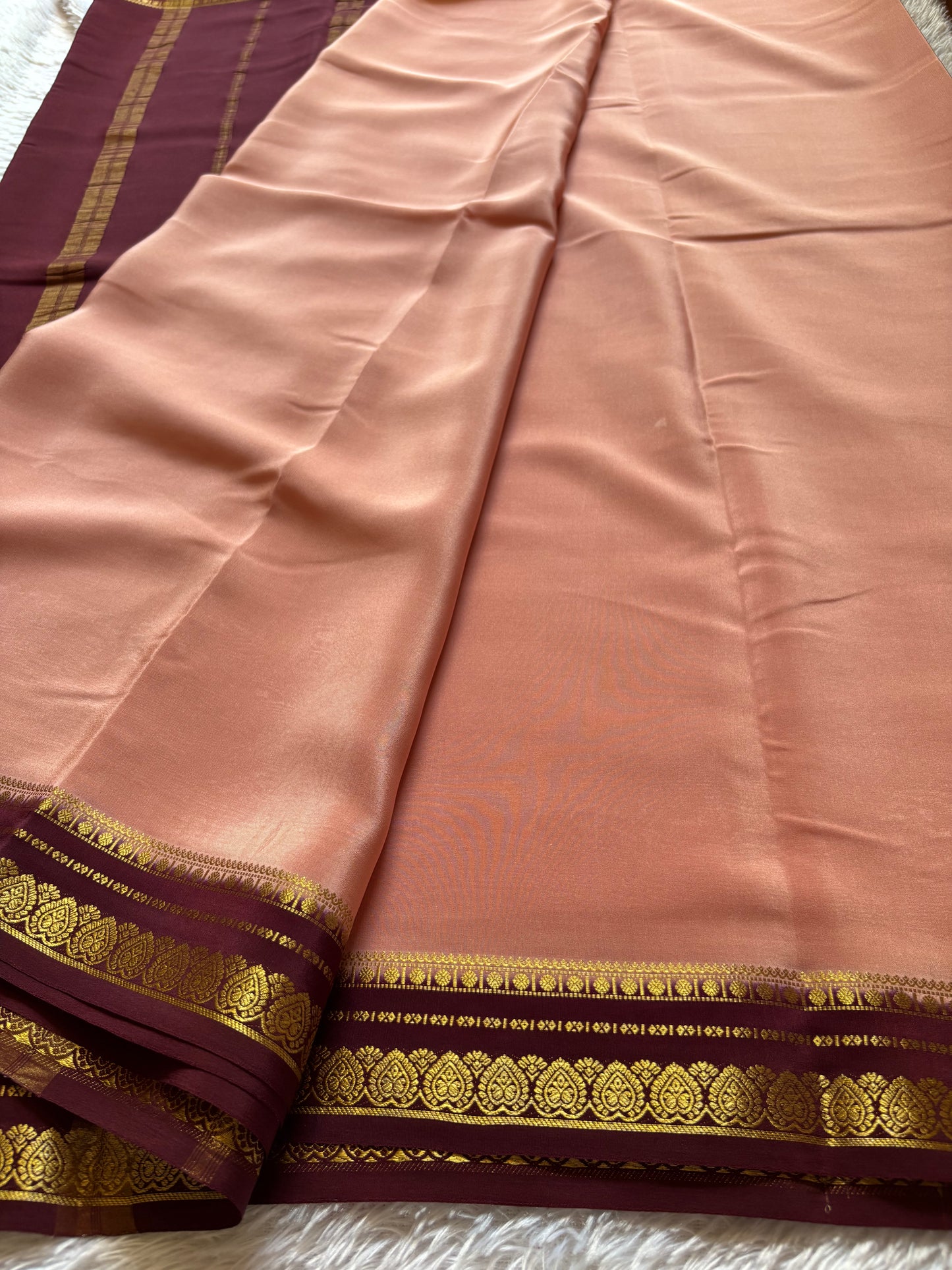 Rohini (2D) : Light peach-chocolate brown