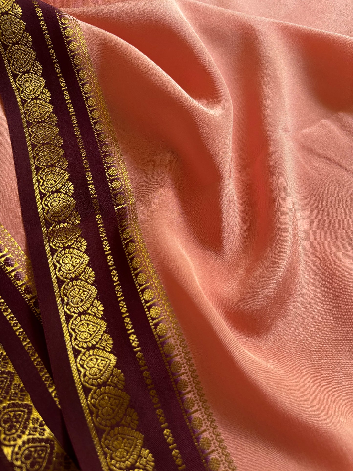Rohini (2D) : Light peach-chocolate brown
