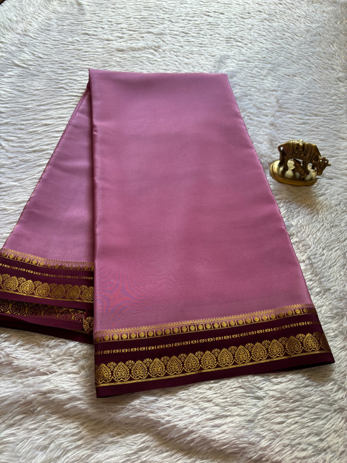 Rohini (2D) : Mauve pink-chocolate brown