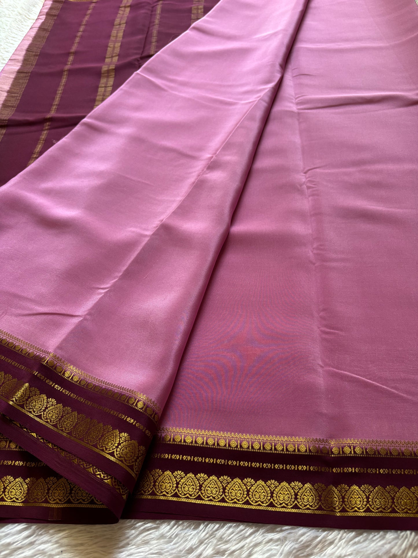 Rohini (2D) : Mauve pink-chocolate brown