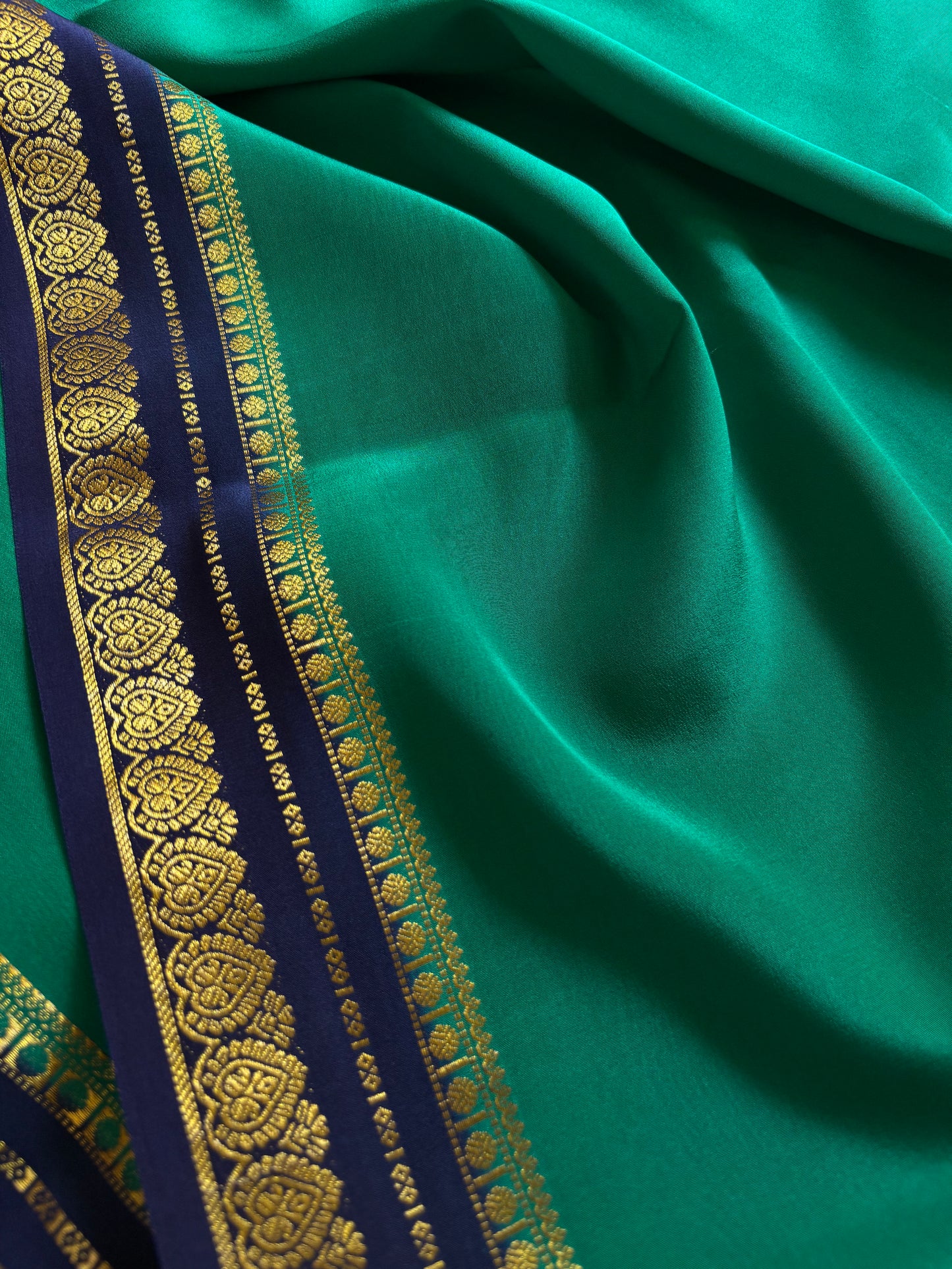 Rohini (2D) : Rama green-navy blue