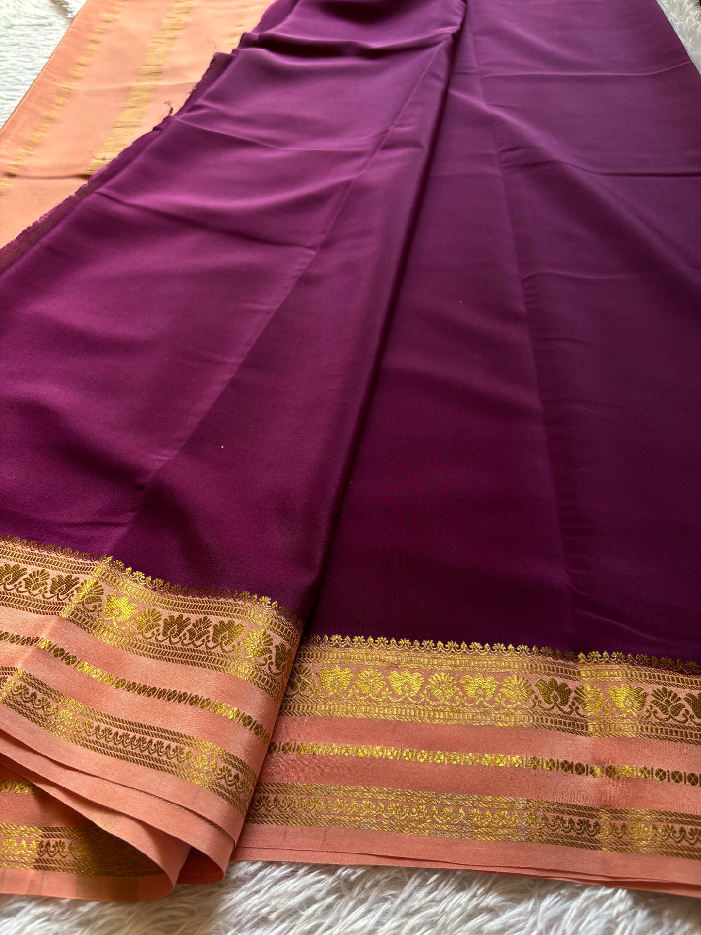 Padmaja (2D) : Deep wine-light peach