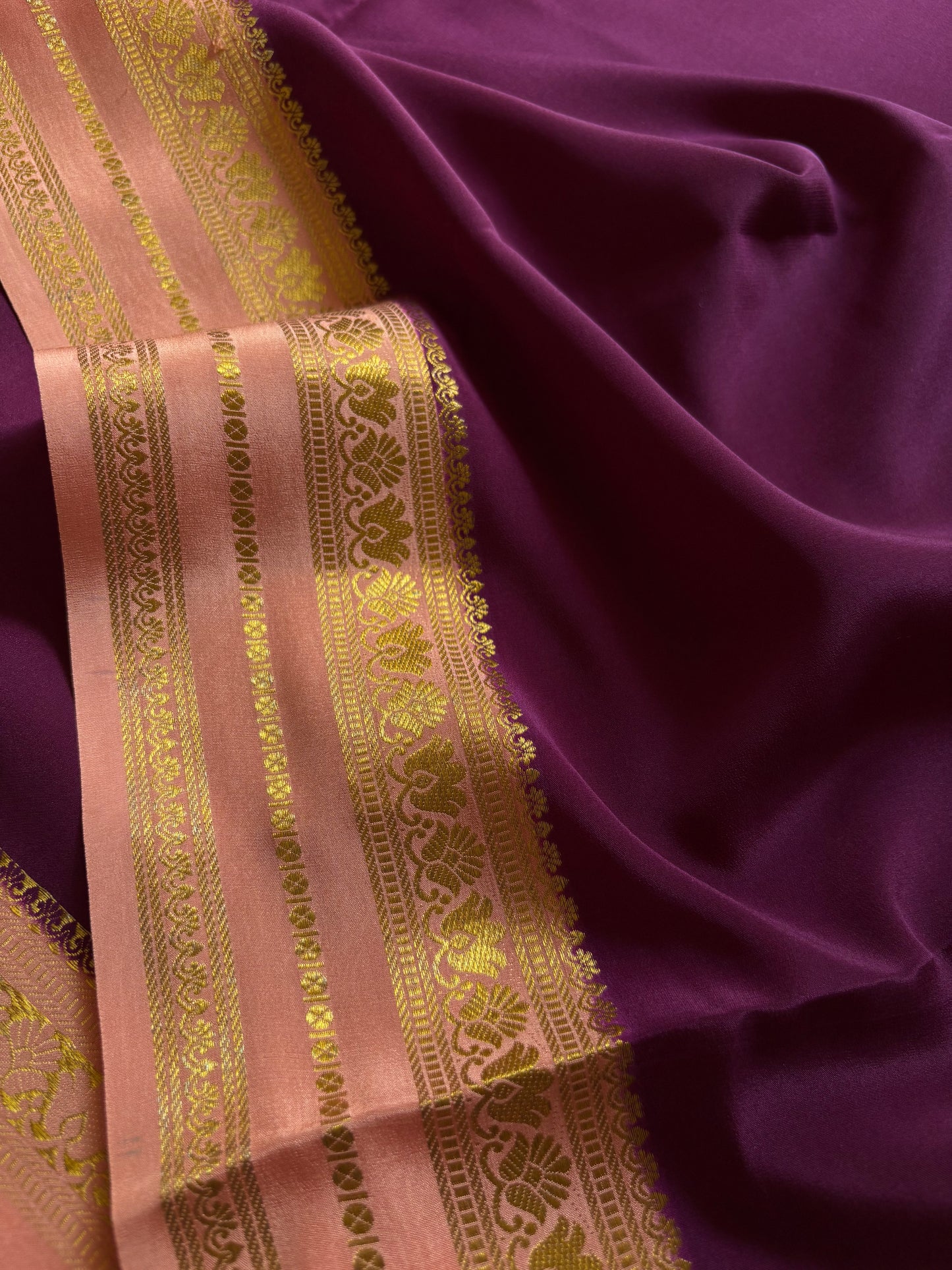 Padmaja (2D) : Deep wine-light peach