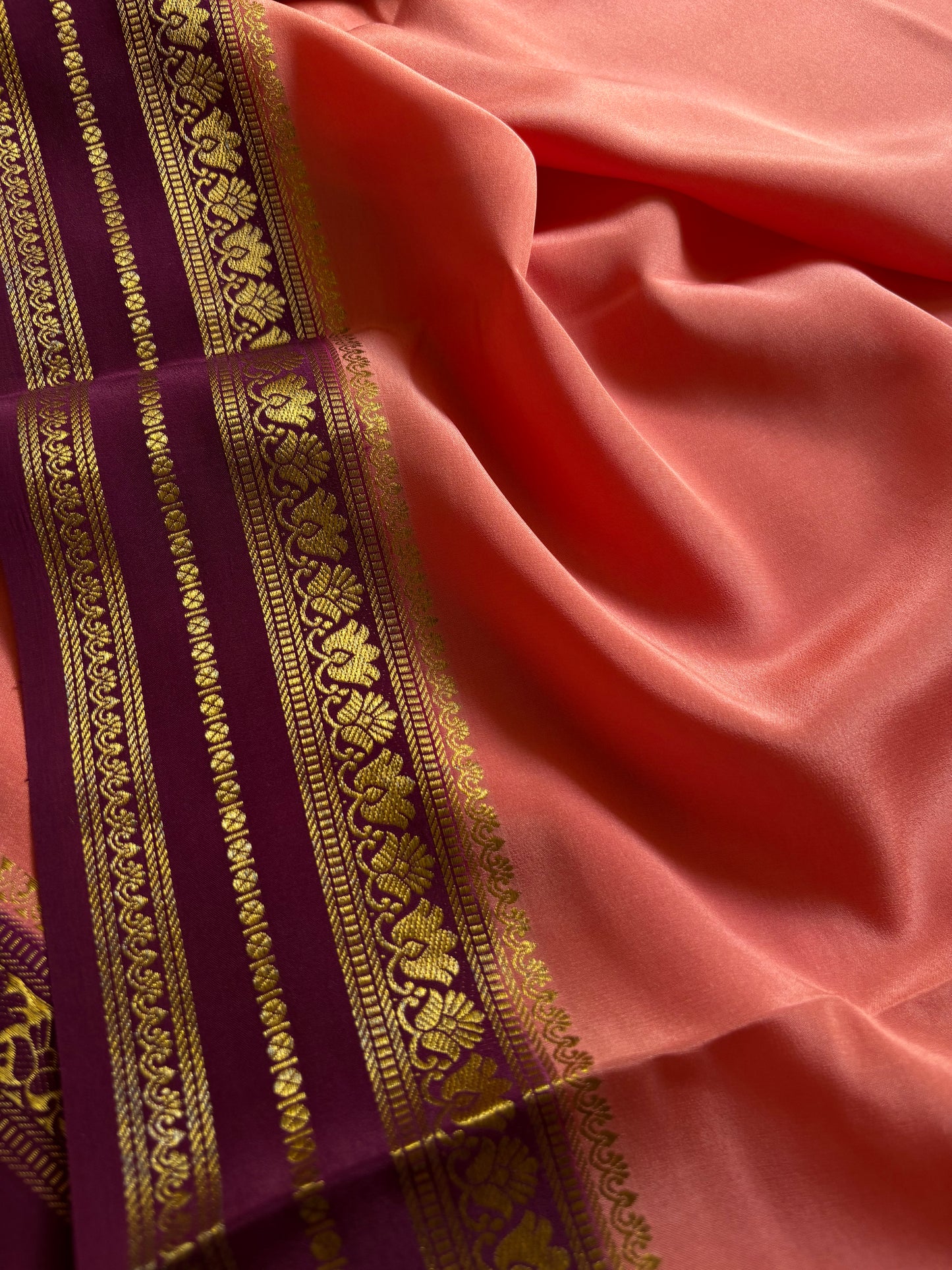 Padmaja (2D) : Peach-deep wine