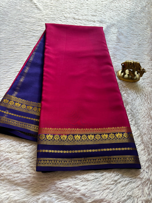 Padmaja (2D) : Rani pink-dark blue