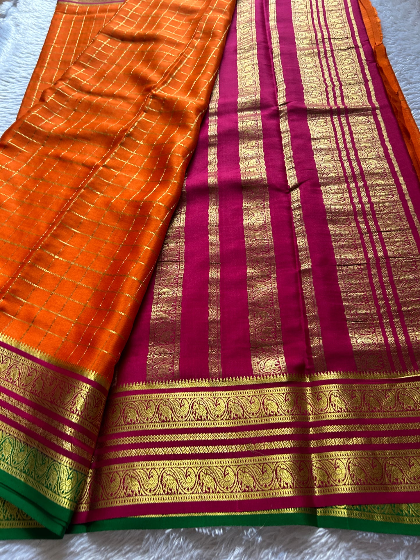 Tulasi (3D) : Orange-pink-green