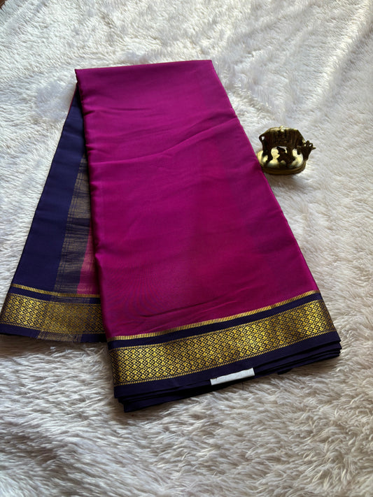 Sampoorna (2D) : Magenta-navy blue