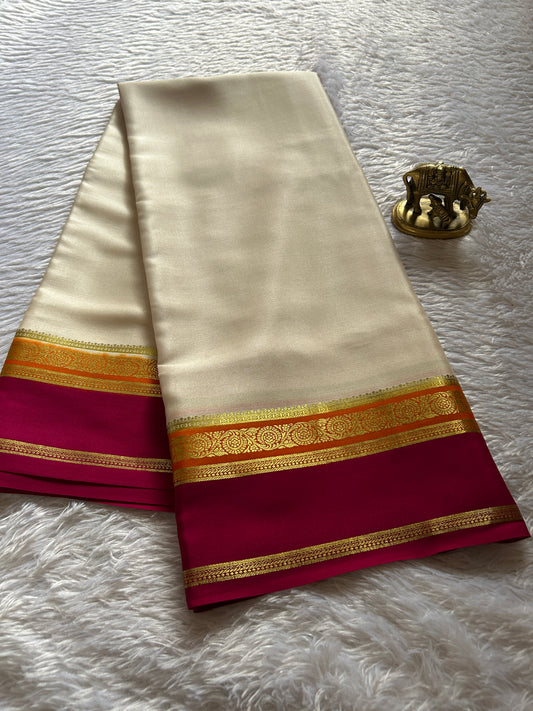 Tara (3D) : Off white-orange-pink