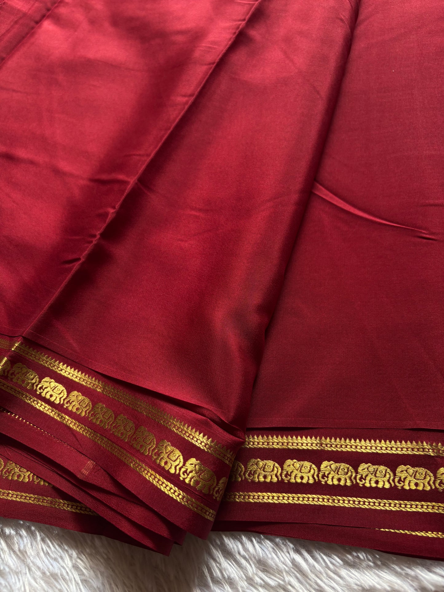Anjana : Solid Maroon