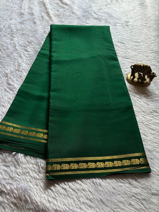 Anjana : Solid Bottle green