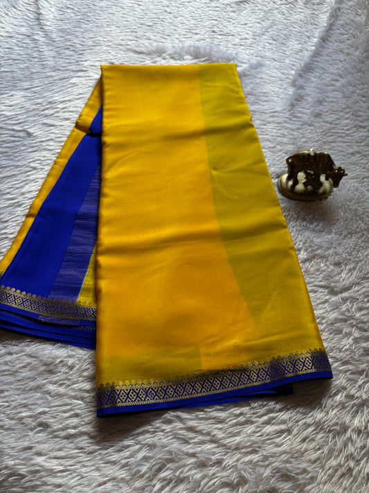 Nikhila (2D) : Lemon yellow-royal blue