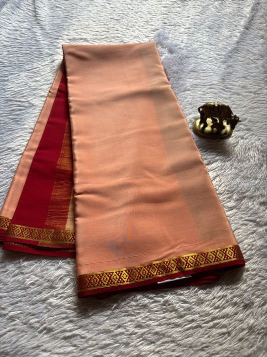 Nikhila (2D) : Light peach-maroon
