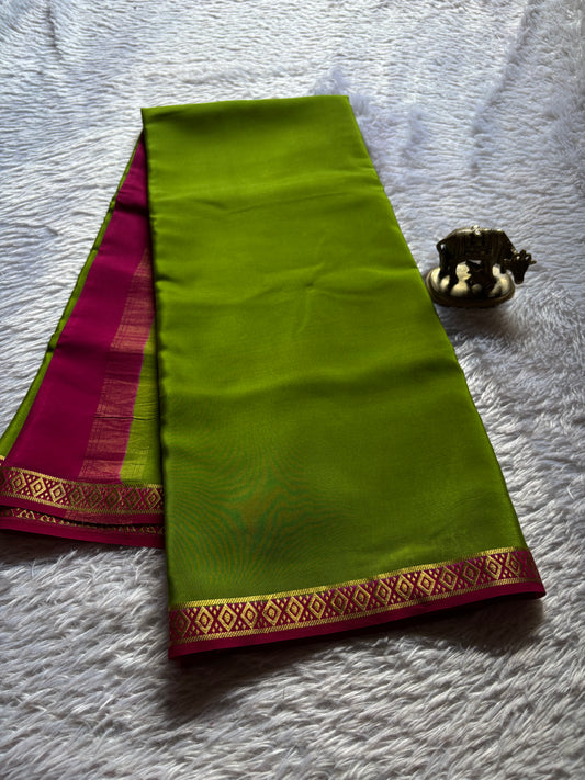 Nikhila (2D) : Mehendi green-rani pink