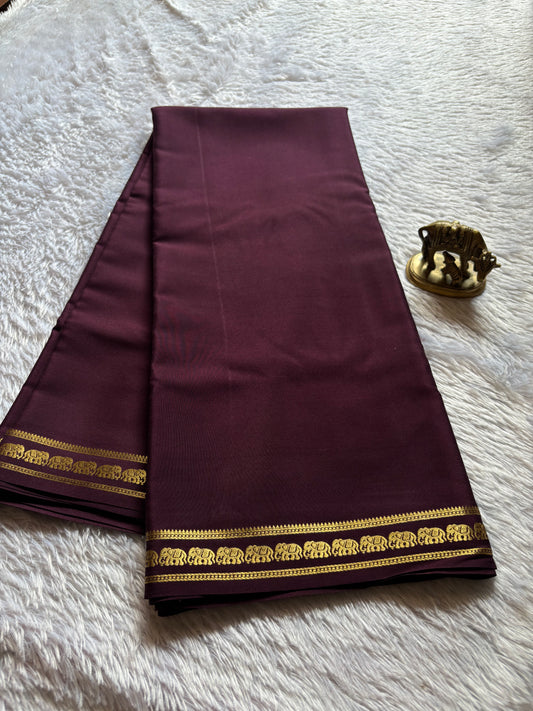 Anjana : Solid Chocolate brown