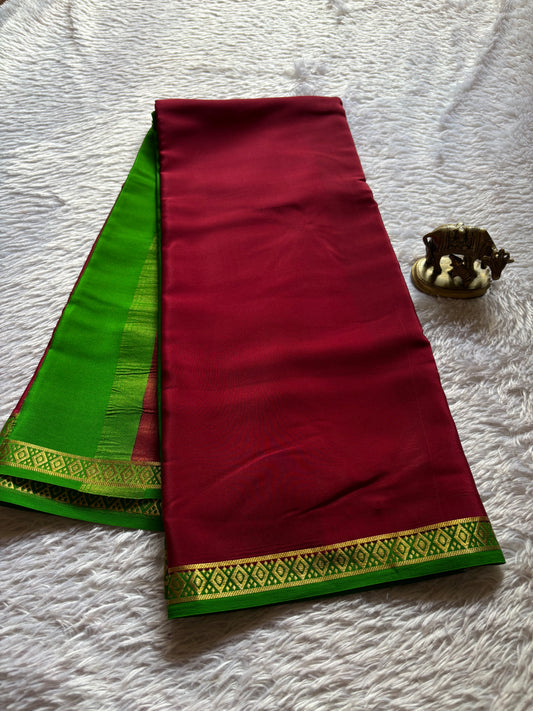 Nikhila (2D) : Maroon-leaf green
