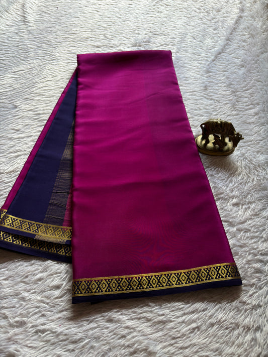 Nikhila (2D) : Magenta-navy blue