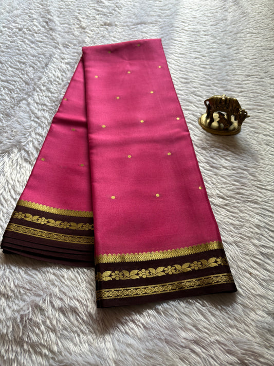 Anjali (2D) : Hot pink-chocolate brown