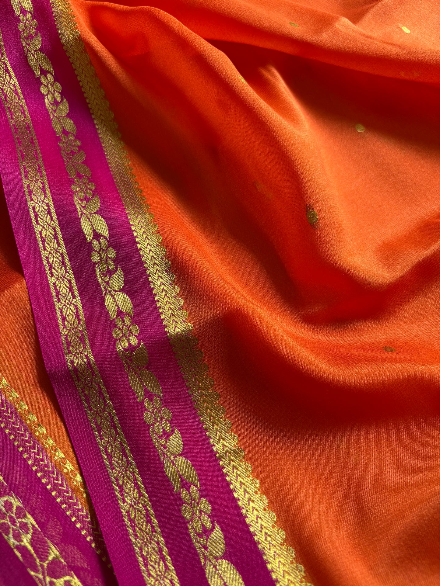 Anjali (2D) : Orange-rani pink