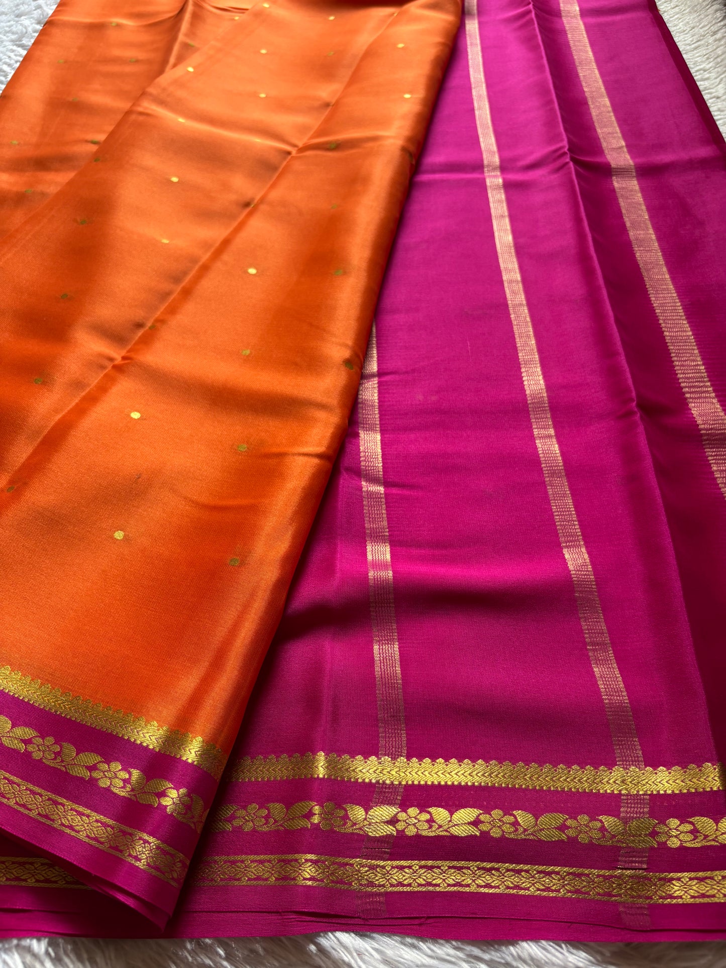 Anjali (2D) : Orange-rani pink