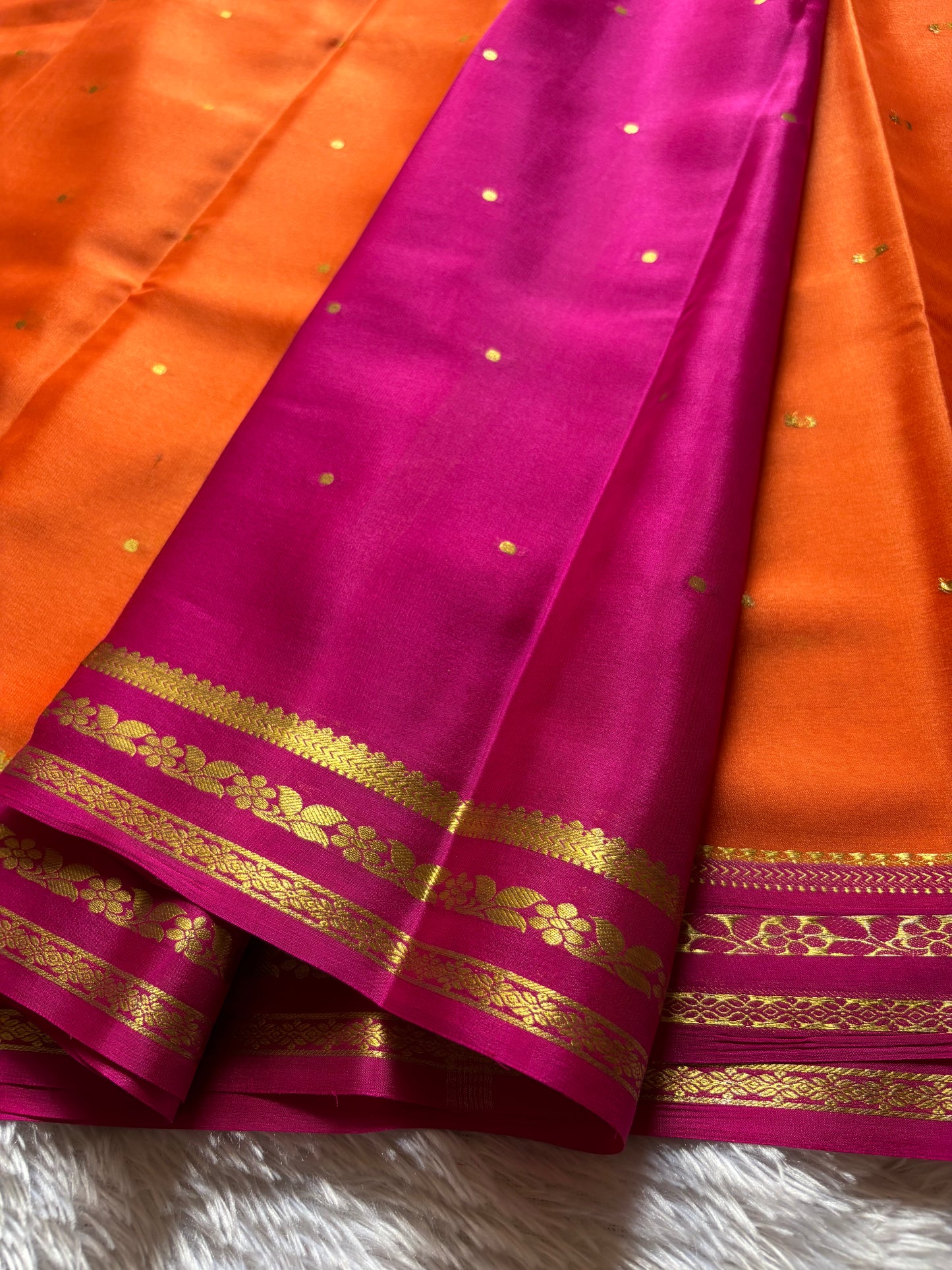 Anjali (2D) : Orange-rani pink
