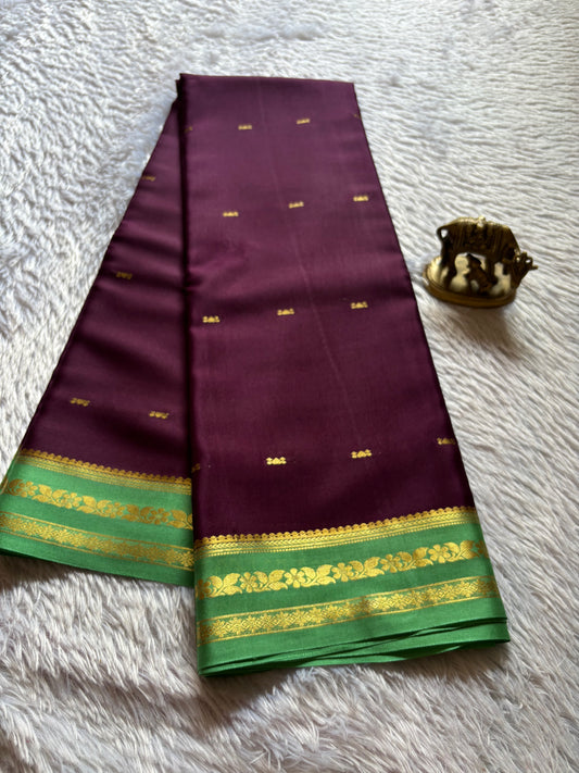 Anjali (2D) : Deep wine-mint green