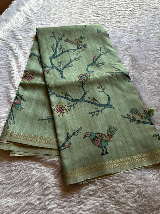 SS119 : Printed Sage green